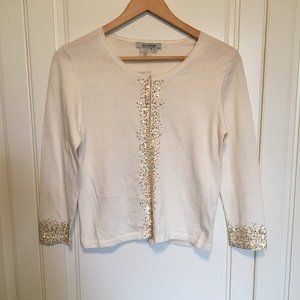Holt Renfrew Cashmere Embellished Cardigan